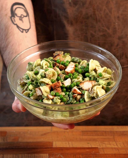 Green Pasta Salad because pasta is better than leaves
