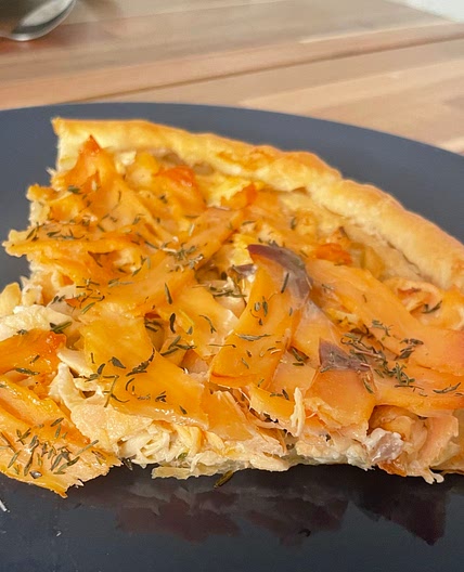 Tarte aux deux saumons