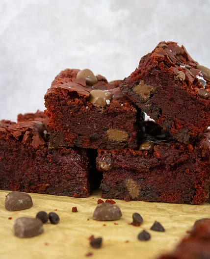 Red Velvet Condensed Milk Brownies