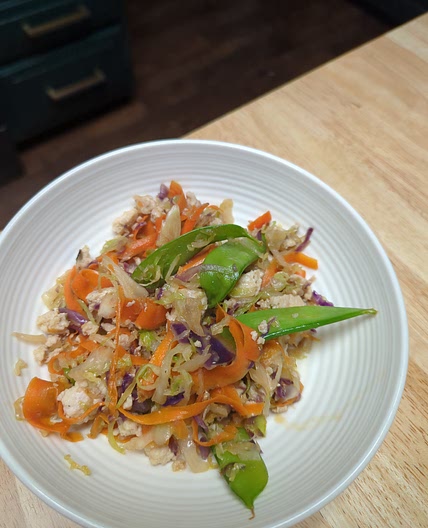 Low Sodium Deconstructed Egg Roll Bowl