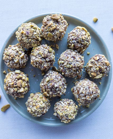 Pistachio Apricot Granola Balls