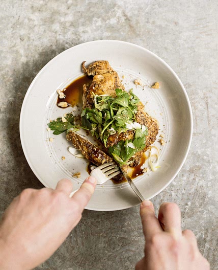 Za’atar Chicken Cutlets w/ Lemon & Parsley Salad