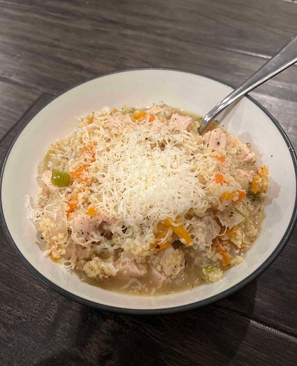 Chicken and couscous soup