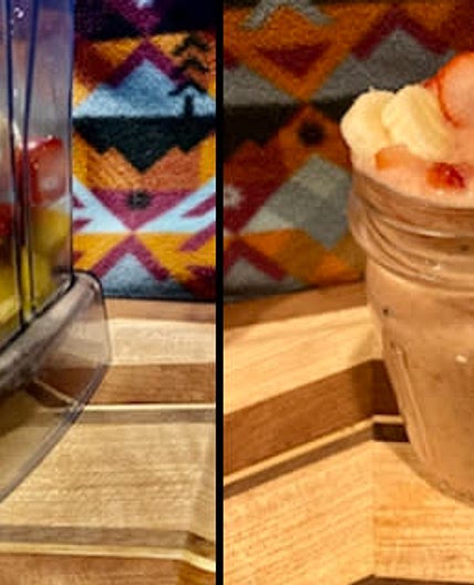 Strawberry mango smoothie