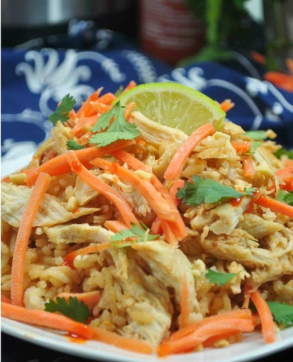 Instant Pot Thai Chicken Rice Bowl