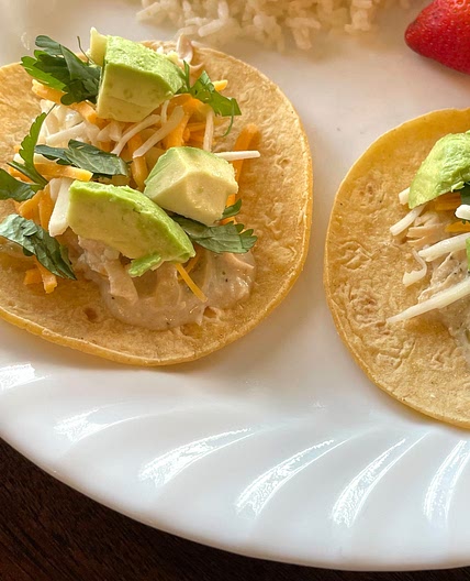 Salsa Verde Chicken Street Tacos