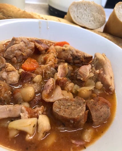 Slow cooker Chicken Bacon & Sausage Cassoulet
