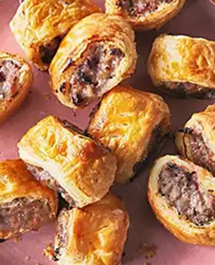 Pork and cranberry sausage rolls