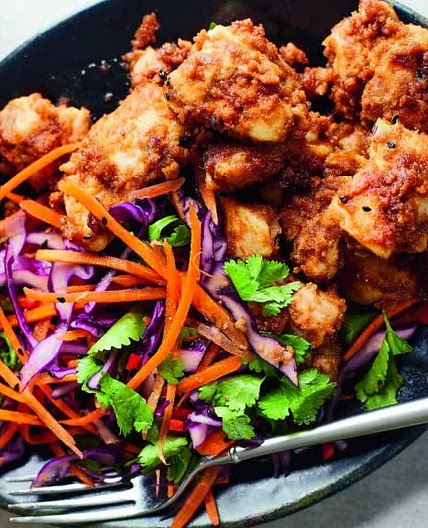 Almond Butter Chicken Satay Stir Fry