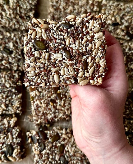 Crunchy Seed Crackers