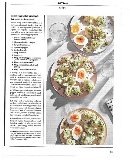 Cauliflower Salad with Herbs