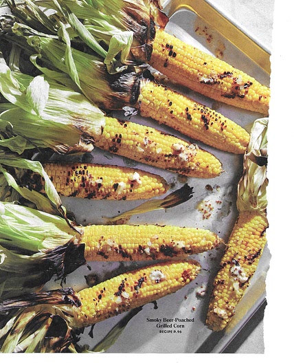 Smokey Beer-Poached Grilled Corn