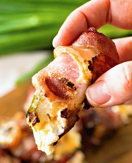 Bacon Wrapped Jalapeno Poppers {Baked Or Grilled}