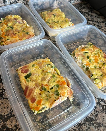 CHEDDAR BACON TURKEY EGG BAKE