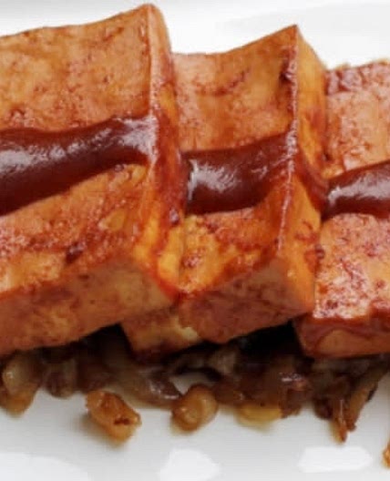 Braised Tofu and Onion 
