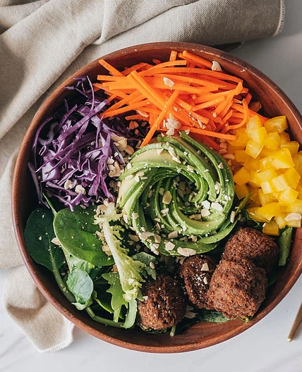 Rainbow Falafel Salad Bowl