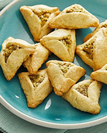 Pistachio Rosewater Hamantaschen