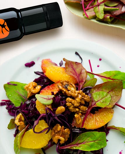 Wintersalat mit Rotkohl und Orangenfilets : TOMAMI®