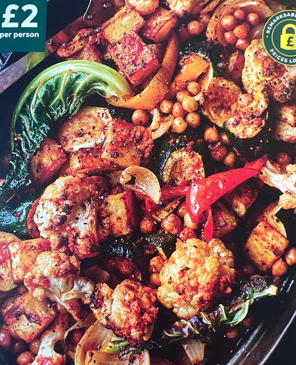 ONE-TRAY SPICED VEGGIE AND CHICKPEA BAKE