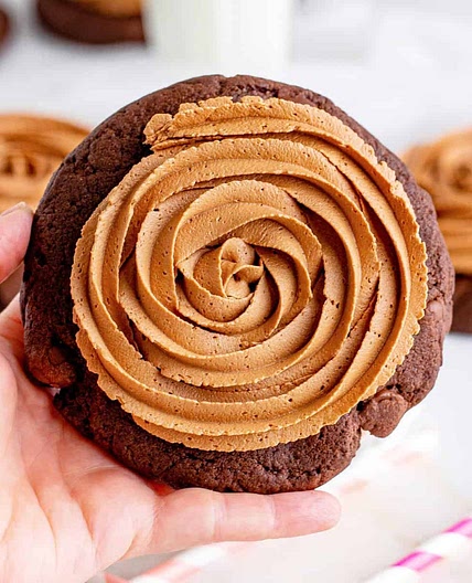 Copycat Crumbl Chocolate Cake Cookies