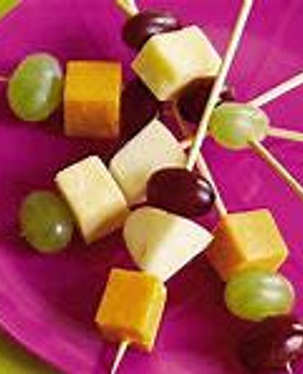 Cheese Sticks and Grapes