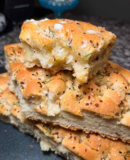Garlic & Dill Focaccia Bread 