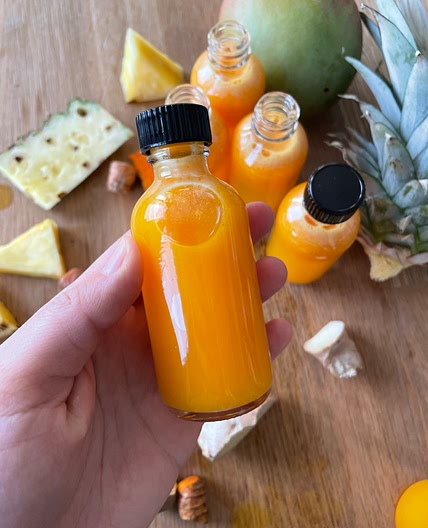 Mango Pineapple Turmeric Ginger Shots