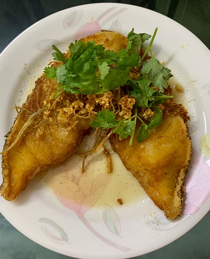 Fried Fish in Fragrant Ginger Sauce 