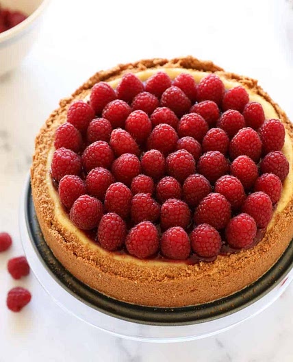 Raspberry Cheesecake (NO WATER BATH)