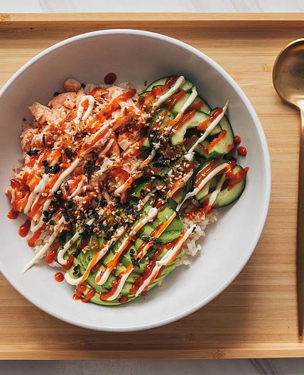 Easy Salmon Rice Bowl