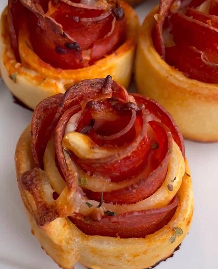 Pizza roses