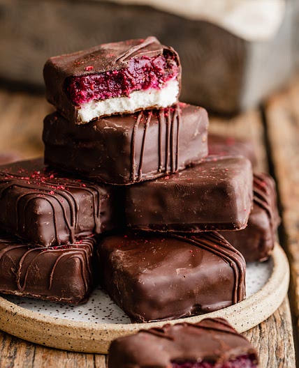 dark chocolate raspberry bara