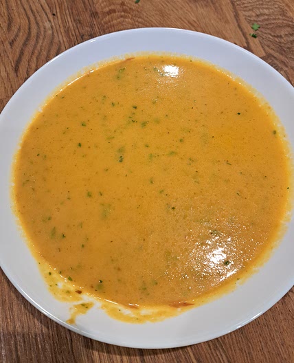 Thai carrot and coconut soup