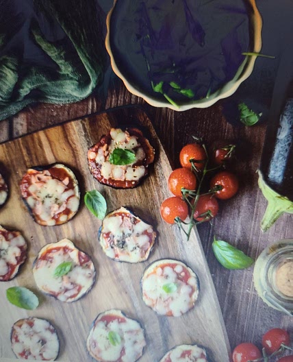 Aubergine façon pizza