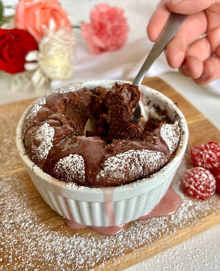 Chocolate Raspberry Soufflé 