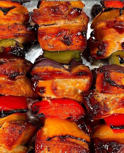 Oven “Grilled” Chicken Kebabs