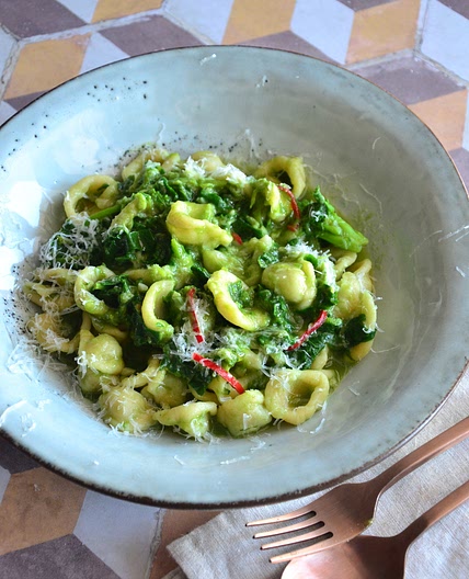 Orecchiette alle cime di rapa (turnip tops greens)
