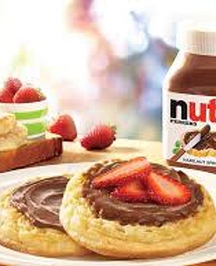 Nutella crumpets low fat 126 calories *
