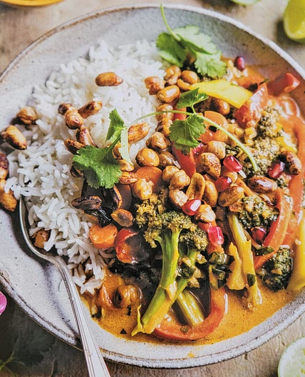 Thai coconut veggie curry