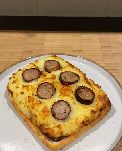 Sausage & Mash Toast
