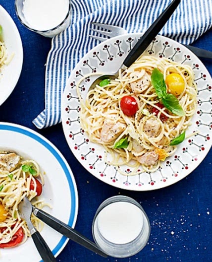 Kycklingpasta med citron