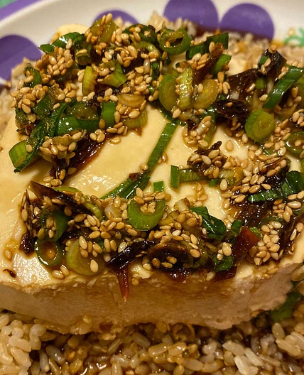 Silken Tofu With Spicy Soy Dressing