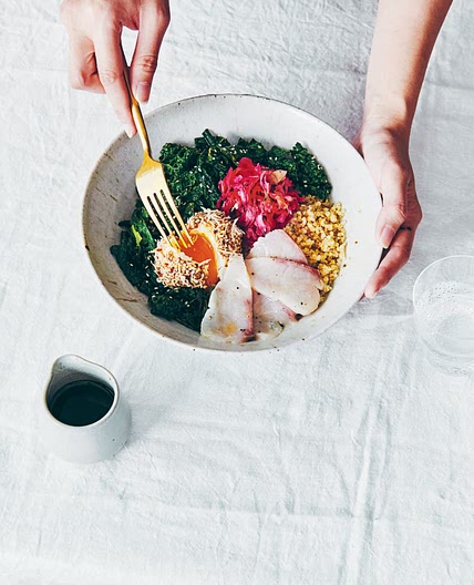 Kingfish Ceviche, Spiced Coconut & Tamarind Egg Bowl