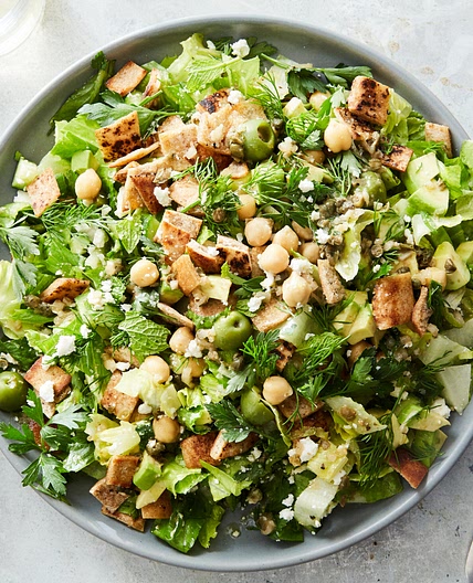 Chopped Salad With Chickpeas, Feta and Avocado