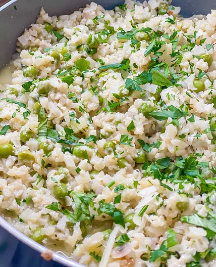 Cauliflower rice risotto 