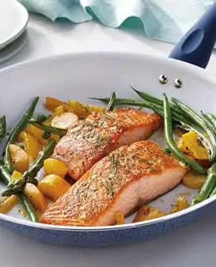 Honey Mustard Salmon With Roasted Vegetables