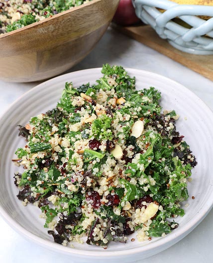 Cranberry Almond Kale Salad