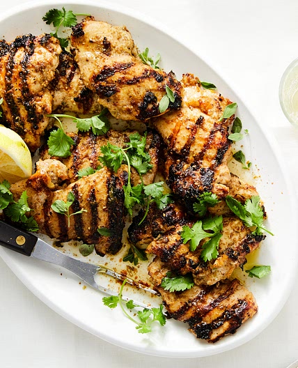 Grilled Za’atar Chicken With Garlic Yogurt and Cilantro