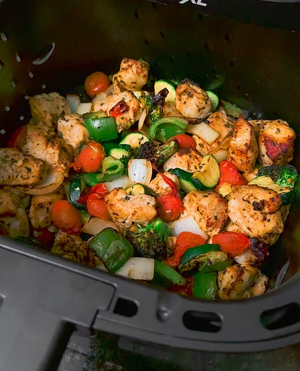 Air Fryer Chicken and Vegetables