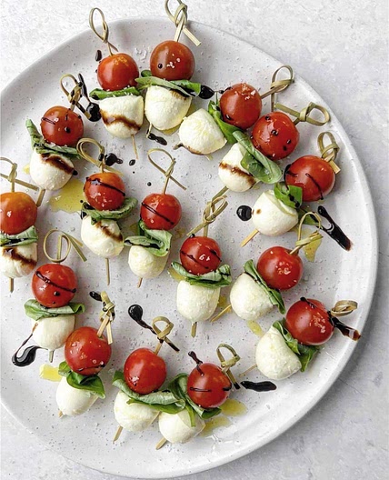 10-Minute Caprese Salad Skewer Appetiser
